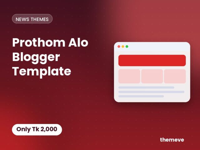Prothom Alo Blogger Template